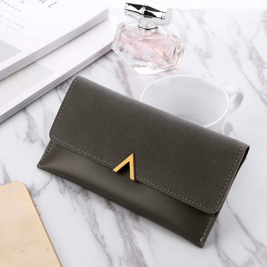 SHP Grey V Luxury Leather Wallet