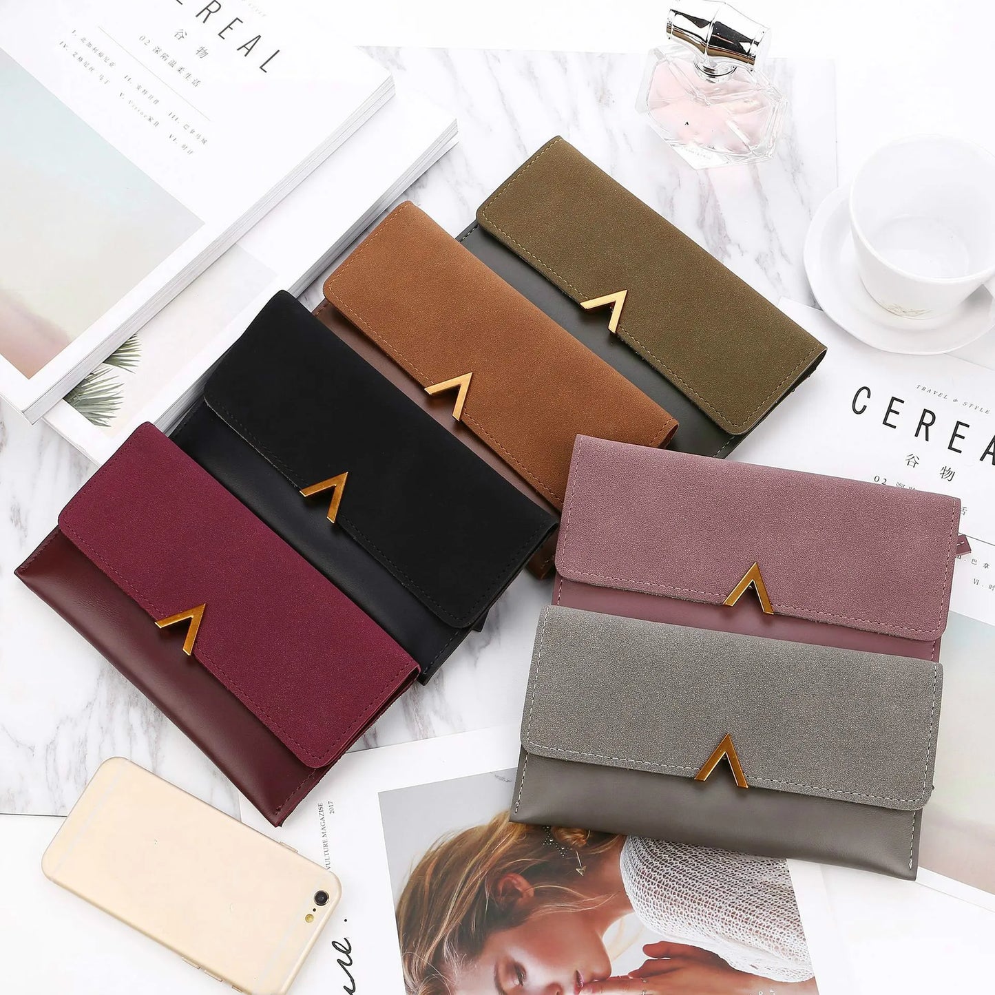 SHP 7 COLORS V Luxury Leather Wallet