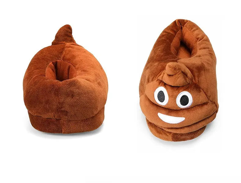 Poop slipper, Novelty footwear, Funny slippers, Quirky design, Bathroom humor, Plush poop, Comfy slippers, Unique gift idea, Whimsical footwear, Hilarious home accessory,