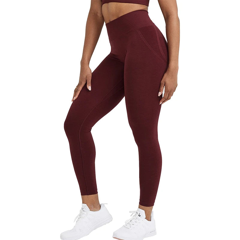 ONER ACTIVE Light Red Brown Effortless Seamless Tight Gym Leggings