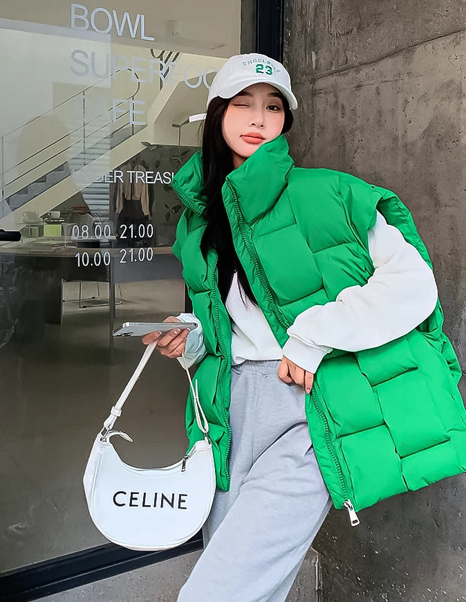 Puffer vest, Sleeveless outerwear, Quilted design, Lightweight warmth, Layering essential, Versatile fashion piece, Urban style, Active lifestyle, Casual chic, Sporty fashion statement,