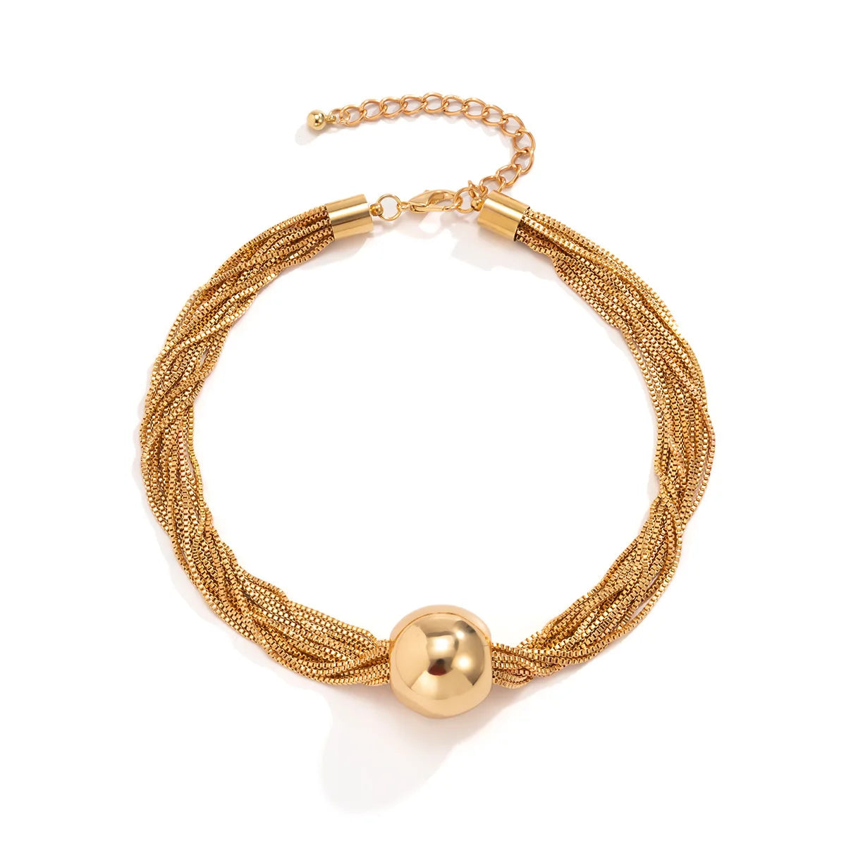 SHP Golden Elegant Chunky Chain & Ball