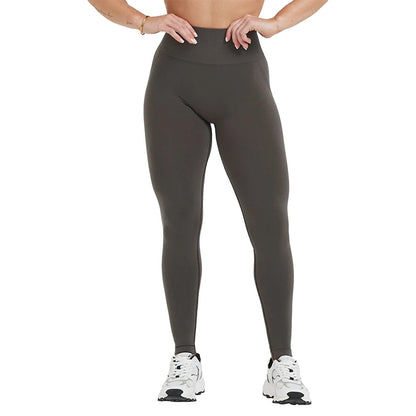 ONER ACTIVE Deep Taupe Effortless Seamless Tight Gym Leggings