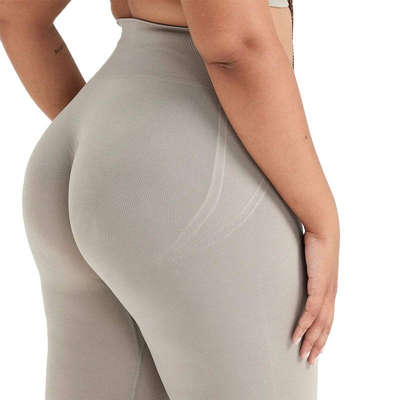 ONER ACTIVE Warm Grey Effortless Seamless Tight Gym Leggings