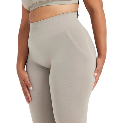 ONER ACTIVE Warm Grey Effortless Seamless Tight Gym Leggings