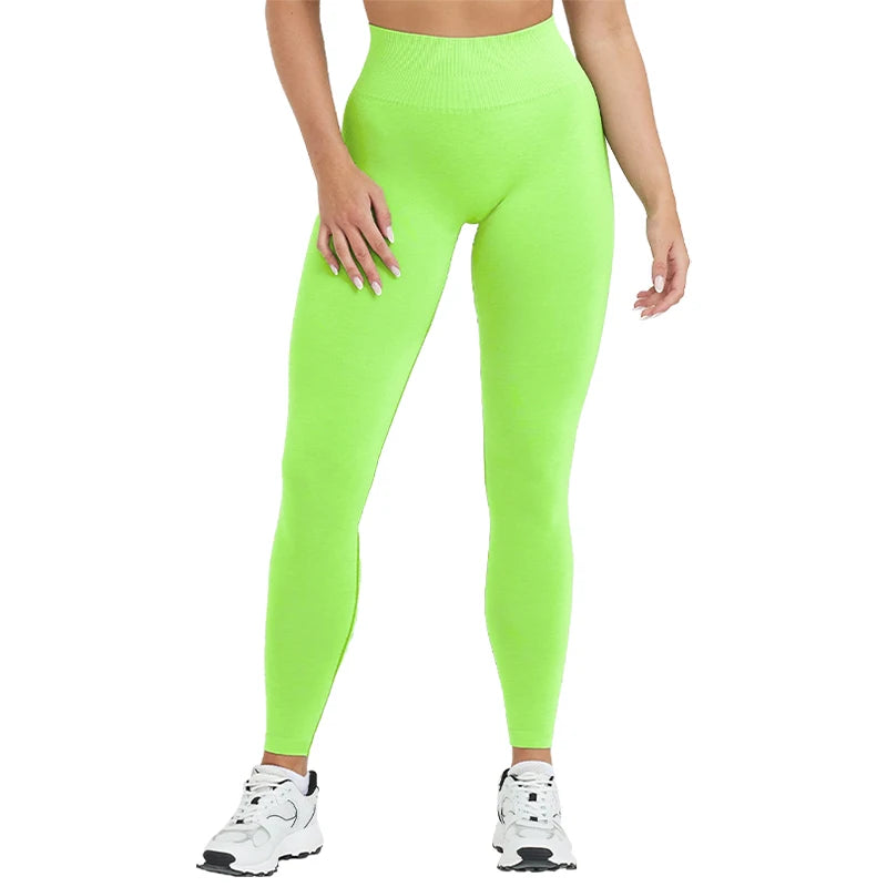 ONER ACTIVE Green Apple Effortless Seamless Tight Gym Leggings