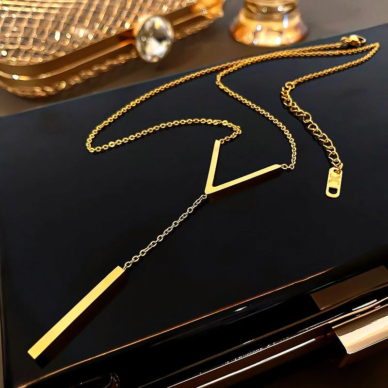V-shaped Long Sexy Necklace