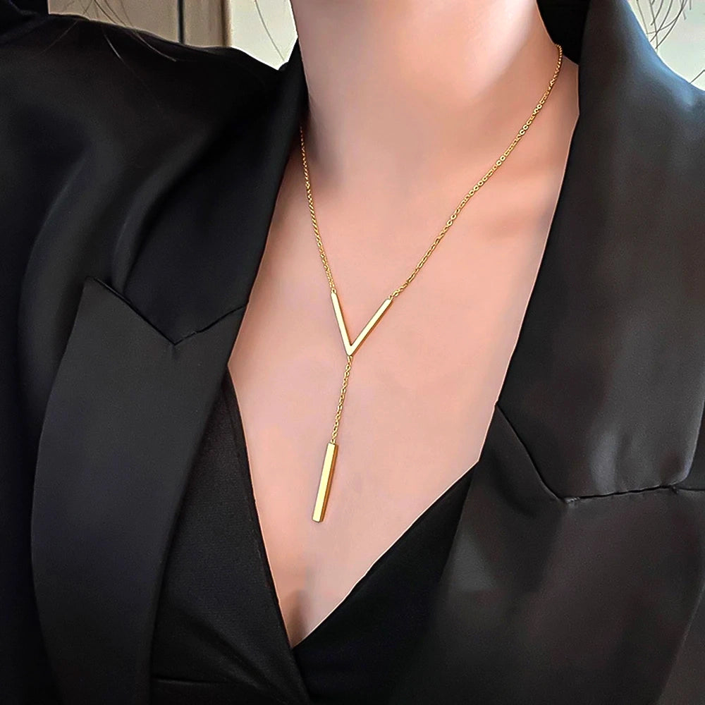 V-shaped Long Sexy Necklace