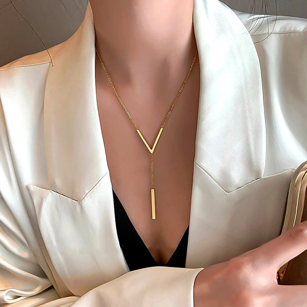 V-shaped Long Sexy Necklace