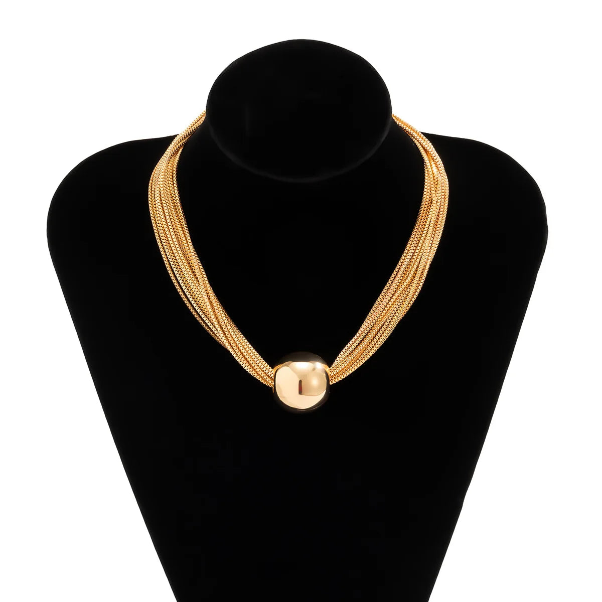 SHP Golden Elegant Chunky Chain & Ball