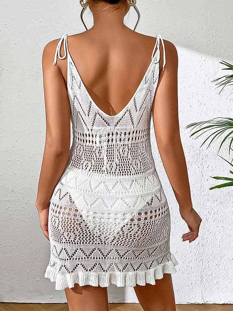 Boho Short Swimsuit Cover-Up Beachwear Summer Fashion Bohemian Style Resort Wear Poolside Chic Vacation Attire,